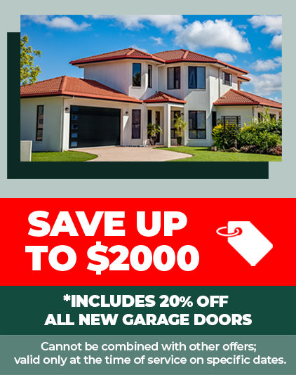 Save Up to $2000 off all new garage doors