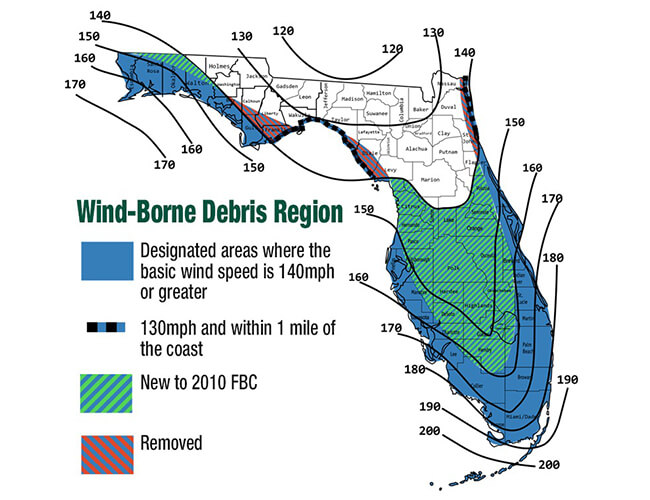 Wind Borne Debris Region